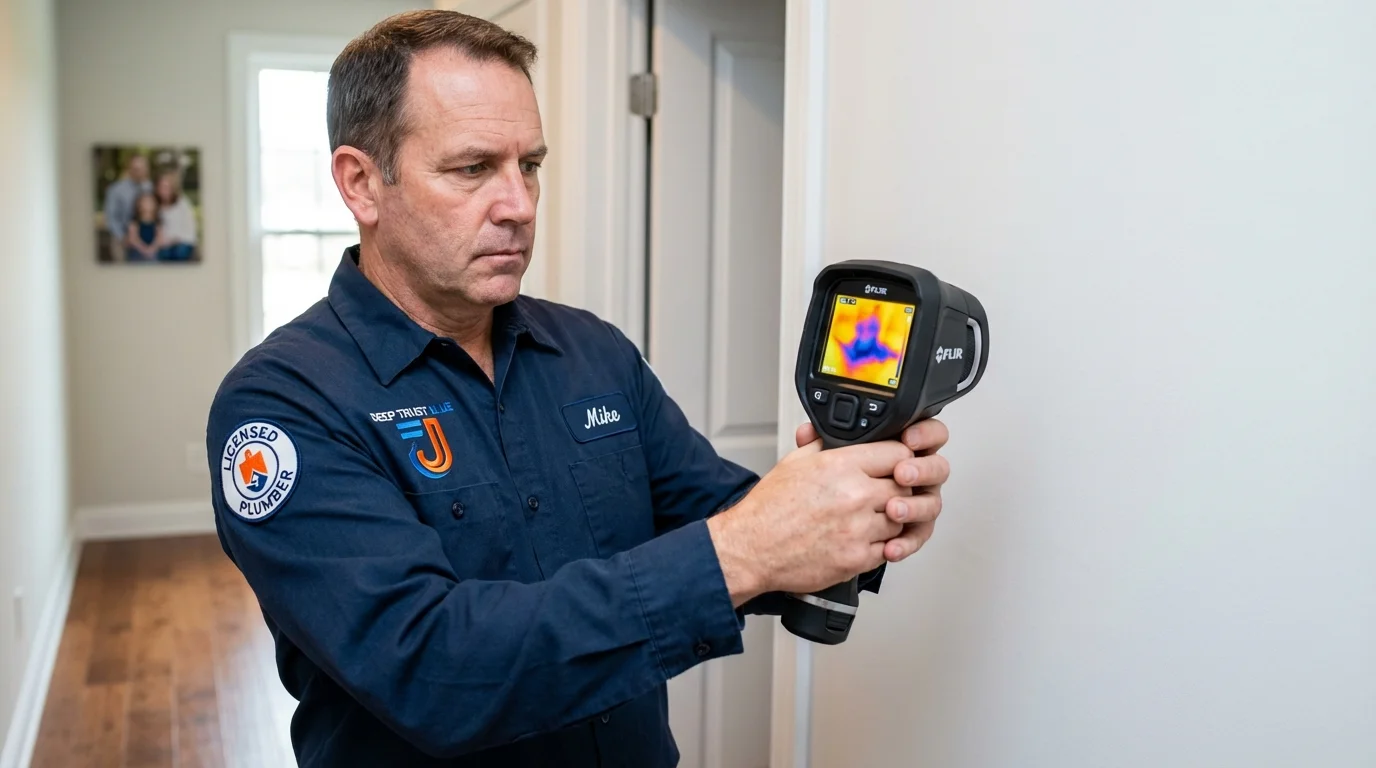 Thermal imaging leak detection by Johns Plumbing LLC in Forks